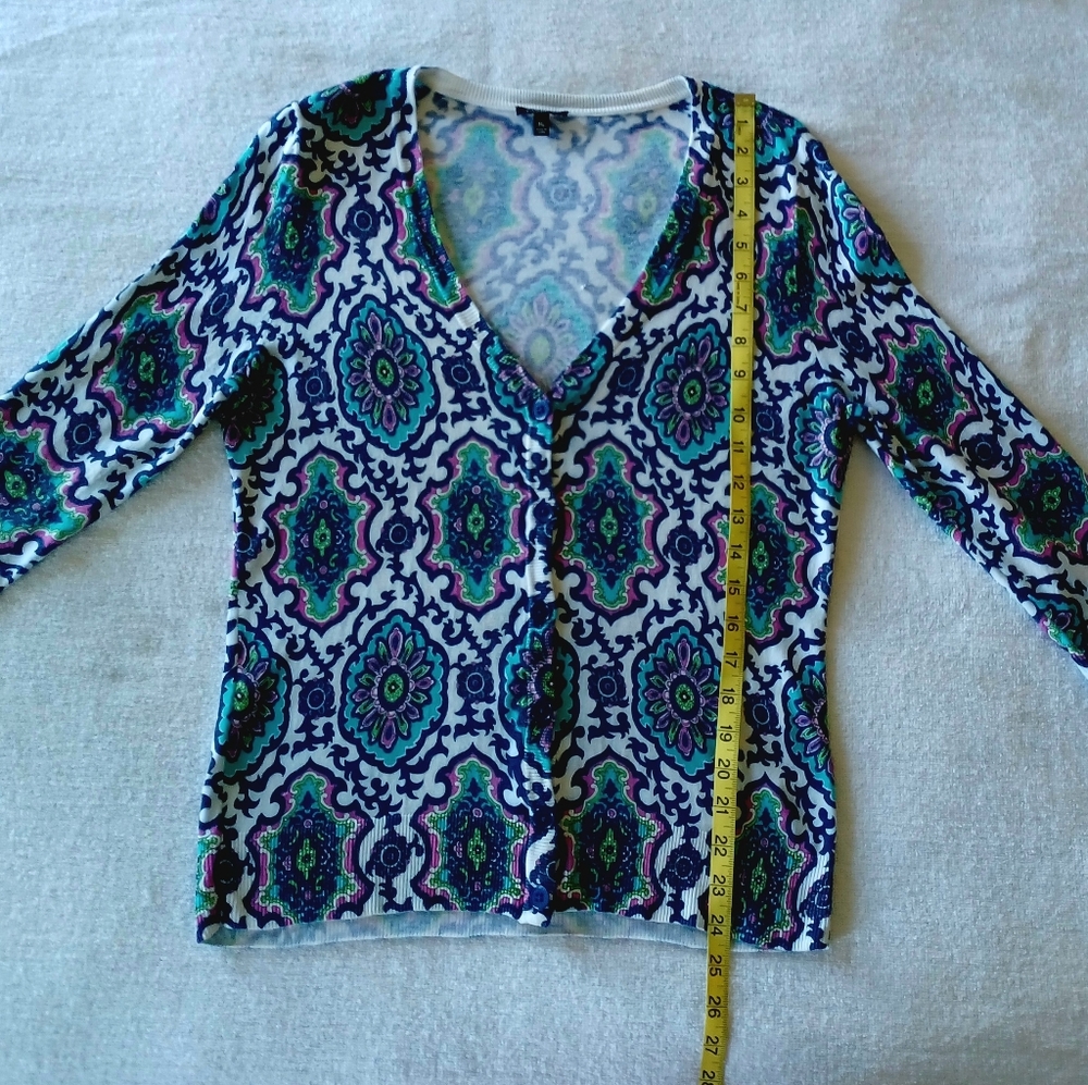 TALBOTS Floral Buttoned Top, size Mp - Picture 11 of 12